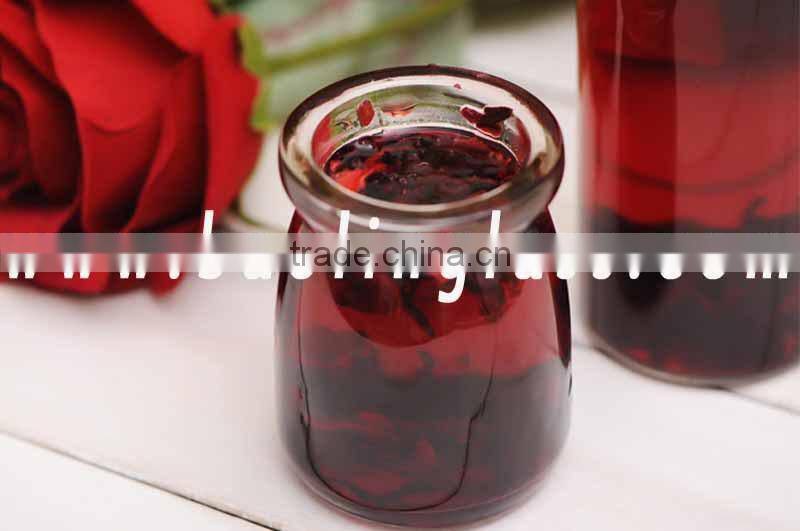 50ml 100ml 150ml 200ml Vintage Glass Milk Pudding Mousse Jar