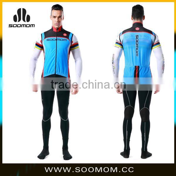 Waterproof Full Zipper Reflective Professional Cycling Jersey Summer