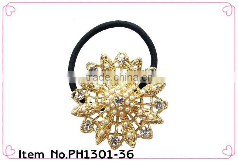 high quality crystal ponytail holders for women