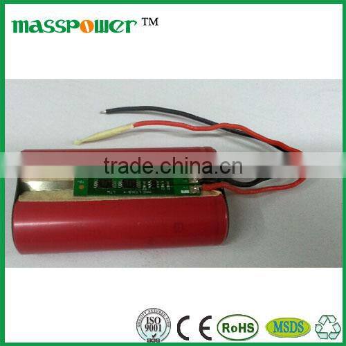 Top quality 3.7v 4400mah li-ion battery