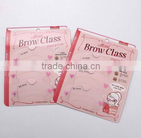 Beauty Makeup Eyebrow Drawing CardEyebrow stencil Eyebrow card