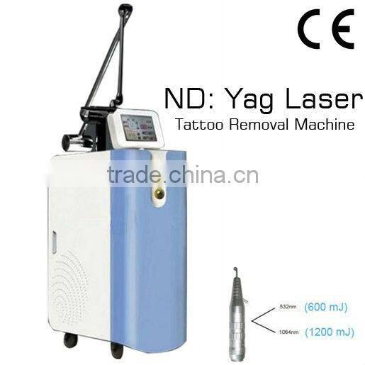 1064nm 585nm 650nm 532nm Tattoo Spot removal machine Q switch nd yag laser mole removal