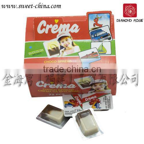 100pcs chocolate cup with biscuit in jar