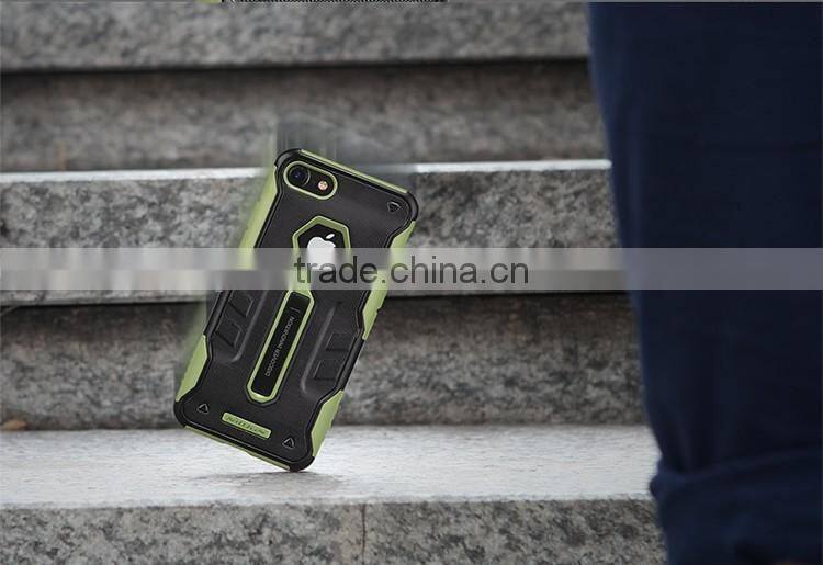 ORIGINAL NILLKIN Stronger Defender 4 Rubber Rugged Cover Case for iPhone 7 ALLOY KICKSTAND CASE ROBOT KICKSTAND CASE