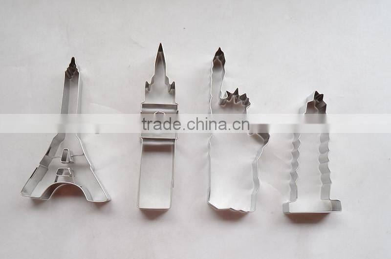 Famous Landmark building cookie cutter stainless steel 18/0 cute cookie mold