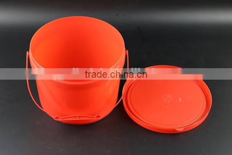 2.5L food grade plastic buckets with handles
