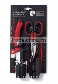 Taiwan Made High Quality Shear and Cable Sleeve Stripping Knife Set Cable Splicer Kit