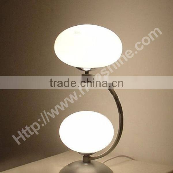 simple double light writing table lamp
