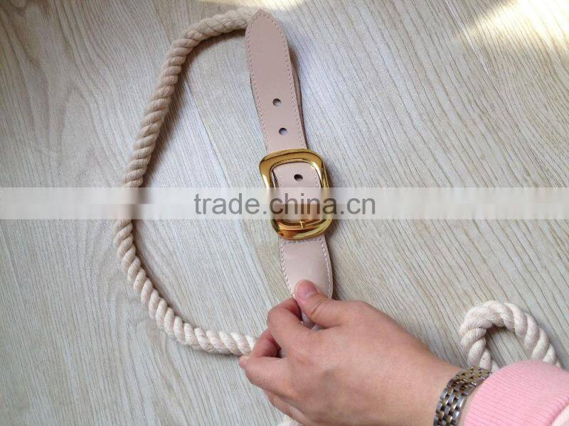 Dog lead rope pet supplies dog collar dog leash: cotton rope leash