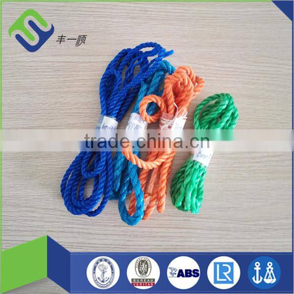 China manufacture 3/4 strands PE mono twisted rope