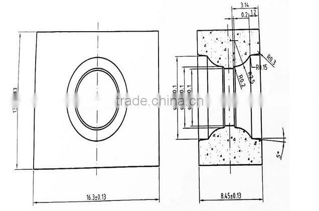 Cemented carbide milling insert/Milling insert for adjustable