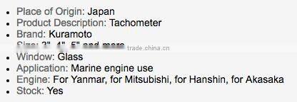 Engine spare parts marine diesel tachometer for Makita