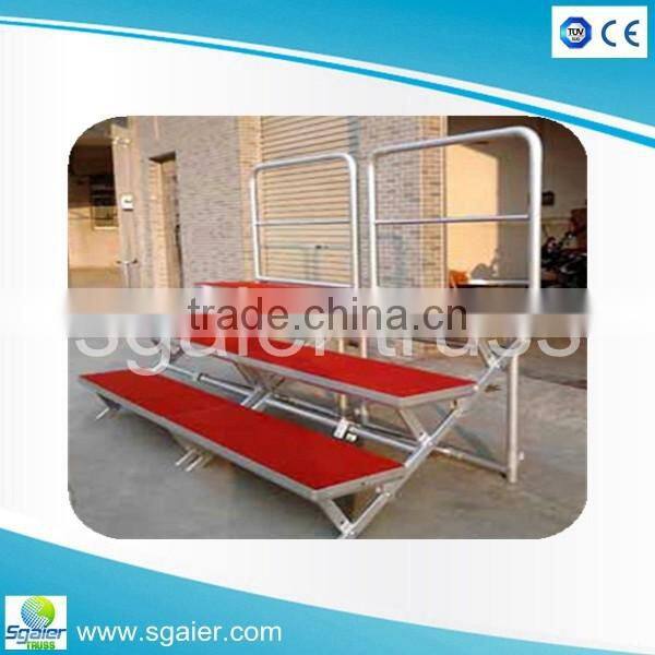 folding portable stairs choral risers