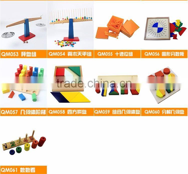 Kid Wooden toy montessori material from China factory