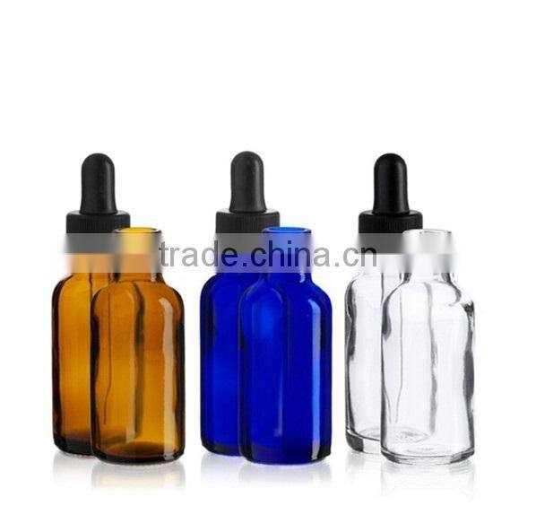 The new blue boston round glass bottle 2 Oz