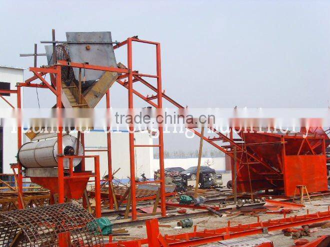 Gold selecting mining machine