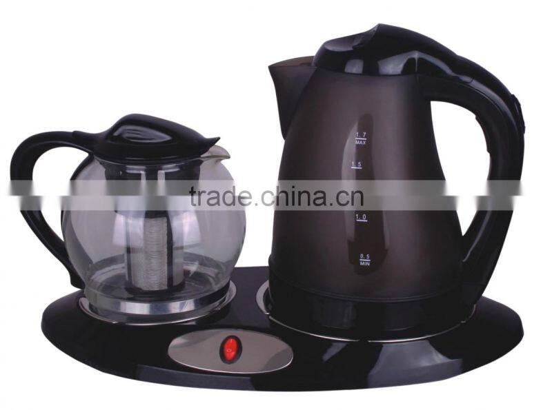 1.2L Stainless Steel Electric Tea Kettle Set