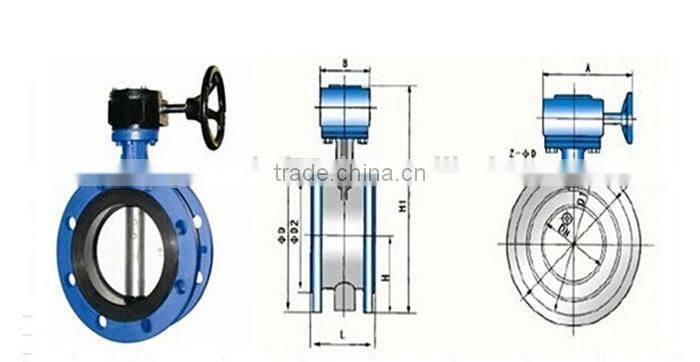 Cheap PVC turbine wafer flange butterfly valve