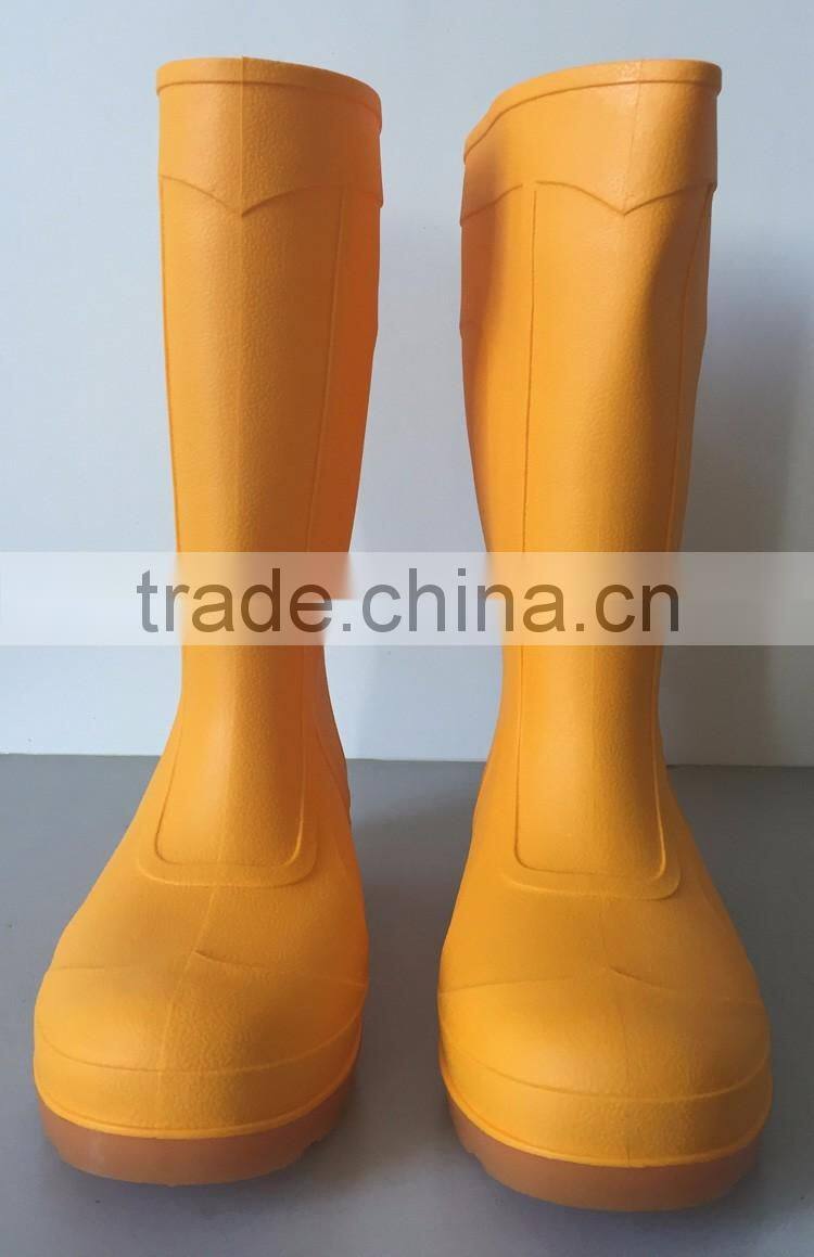 yellow safety rain boots for men