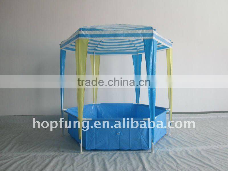 0.9*0.9*0.9m PE children gazebo with swimming pool(children gazebo,swimming pool and gazebo)