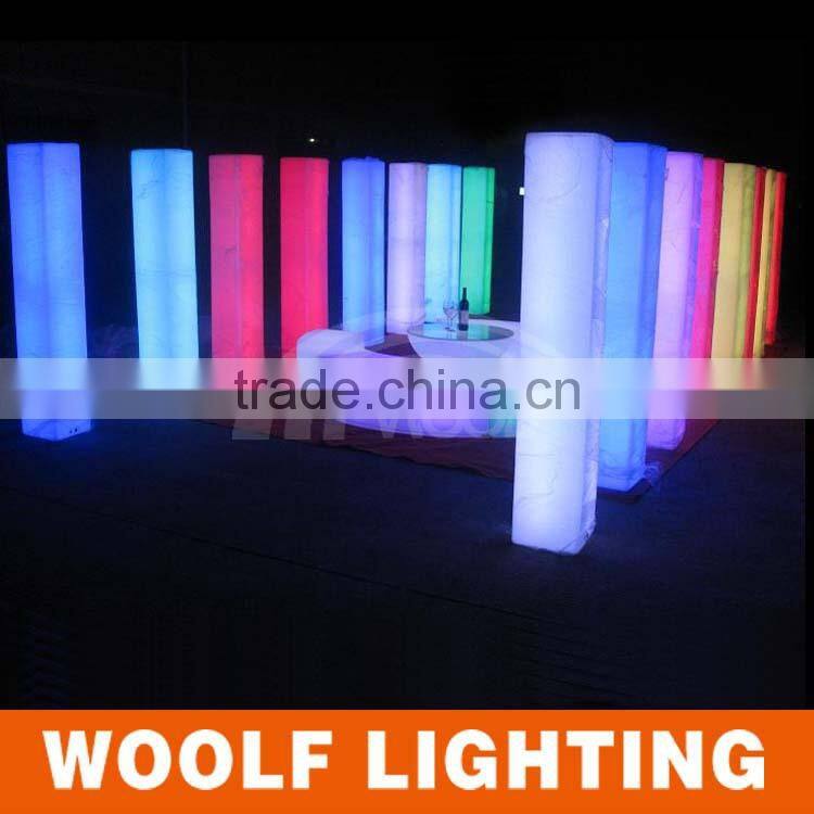 LED roman square pillar design/wedding decorating roman pillar