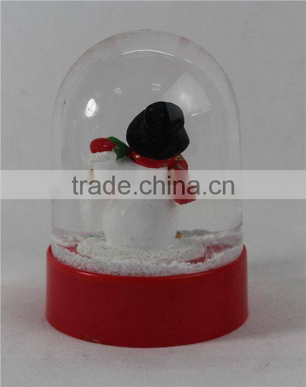 Snowman snow globe, acrylic snowman snow globe