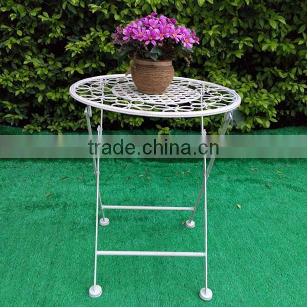 Shabby antique black Antirust metal outdoor table coffee table