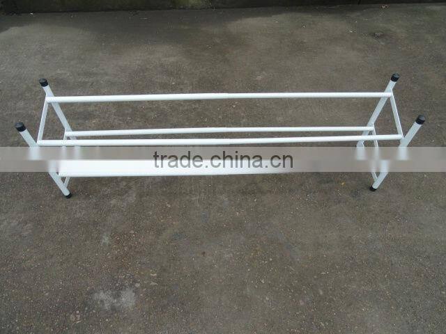 Metal chrome plating shoes rack and shoes storage
