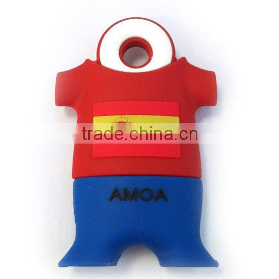 Wholesale creative PVC soft plastic shell theme football World Cup usd flash drives