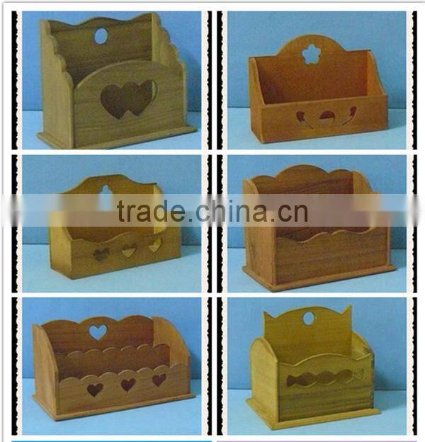 high qualtiy antique printed wooden office file rack