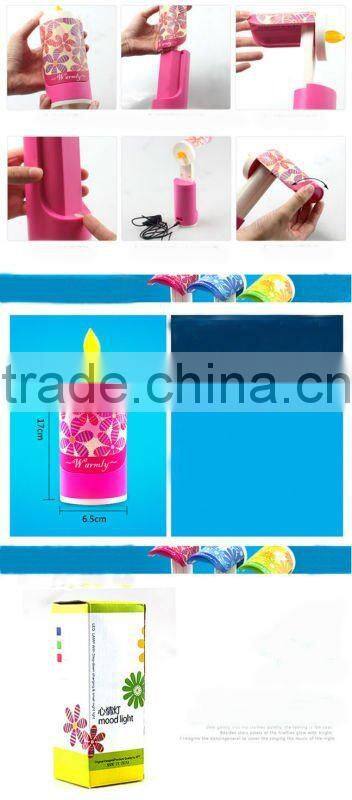 Creative portable charging candle modeling lamp