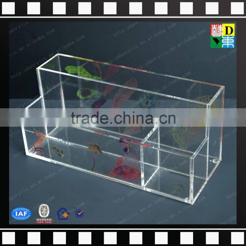2016 Latest plexiglass cosmetic box/ PMMA acrylic makeup multi storage case