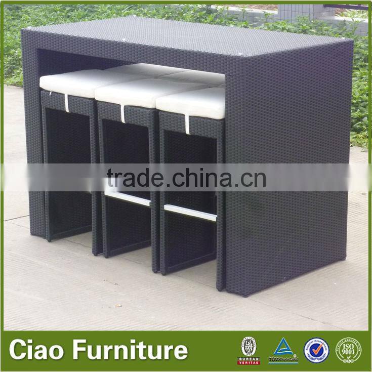 simple leisure bar set 6PCS outdoor bar furniture set