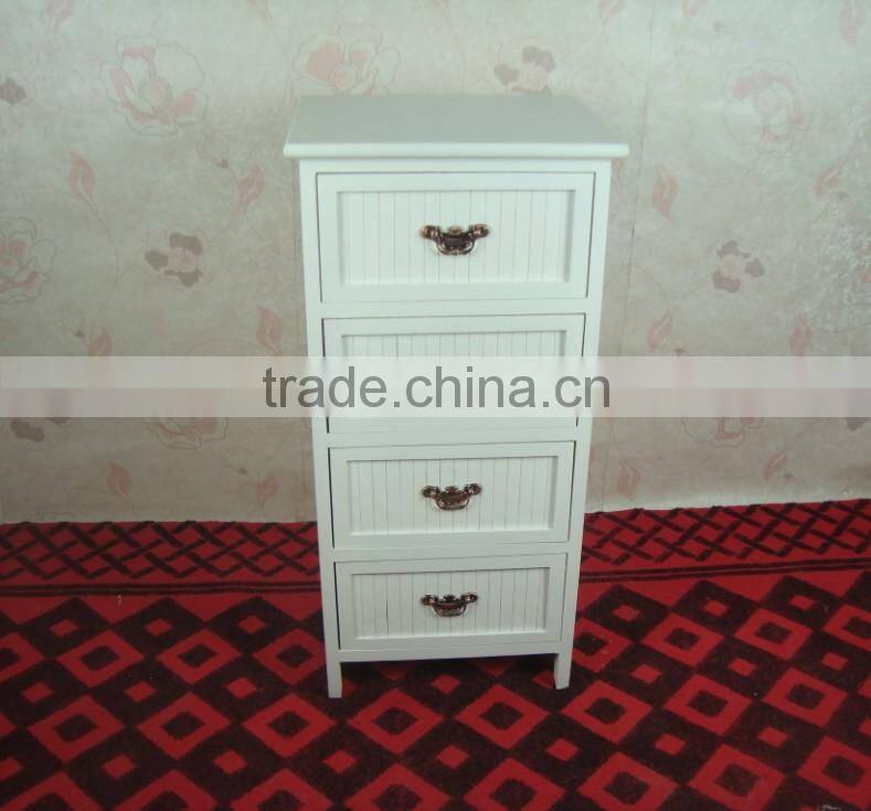 UEnjoy Shabby Chic Pair of Bedside Table Unit Wooden Cabinet 2 Drawers Nightstand Bedroom