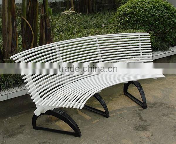 Steel Metal modern commercial seating benches