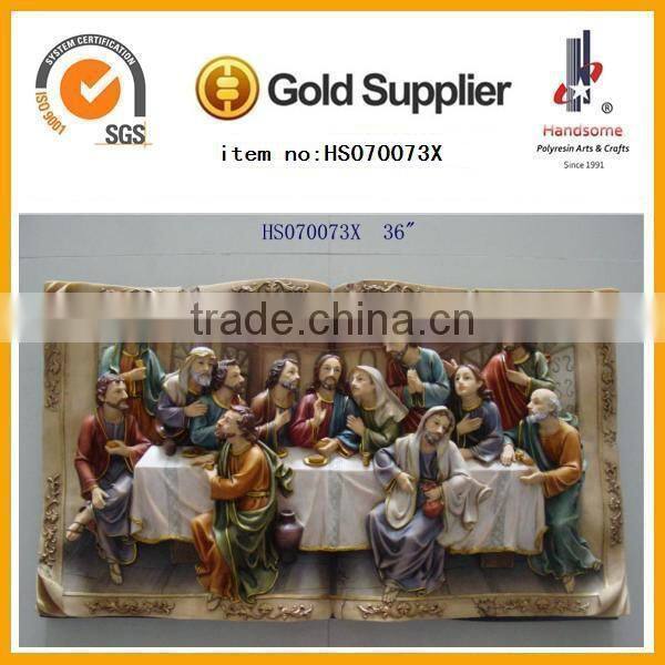 2014 Best quality hot selling customized Last Supper Jesus Souvenir sculpture