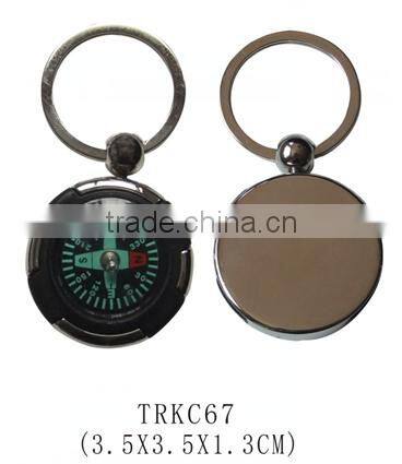 Good quality zinc alloy oval shape custom logo key holder