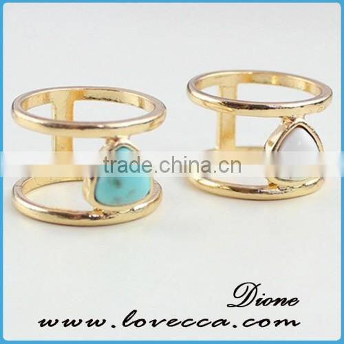 Cheap Fashion Wholesale Trendy Ladies Fashion Natural Gemstone Ring