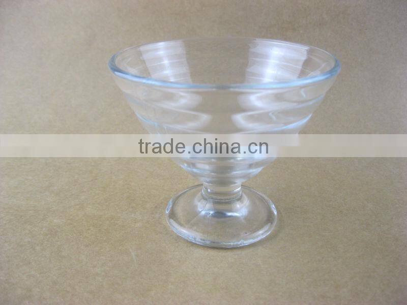 clear Cold Drink milkshake Ice Cream glass Cup with stand