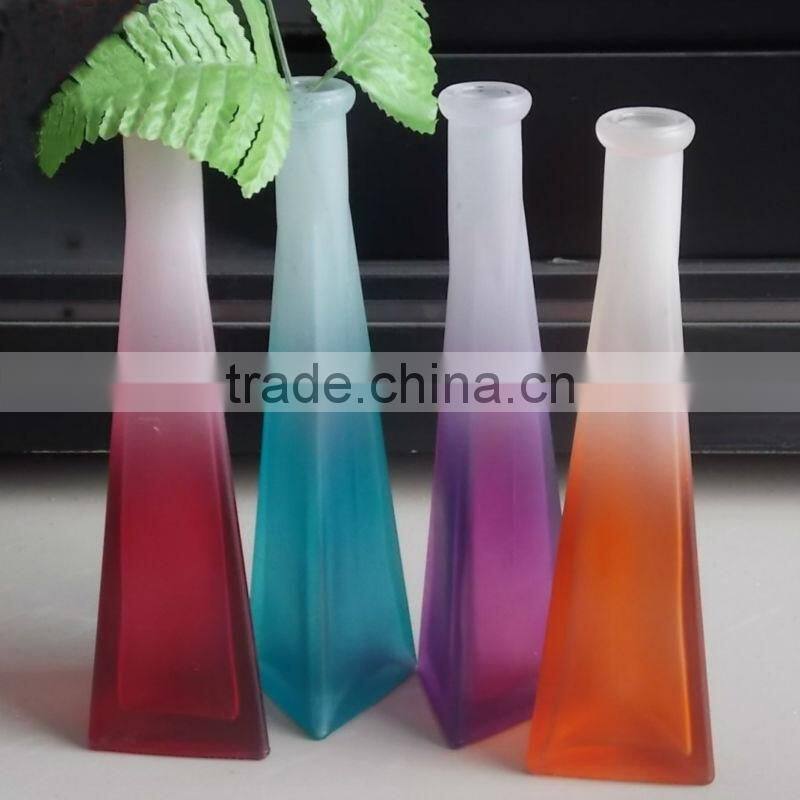 Hot sale machine made glass vase for home decoration