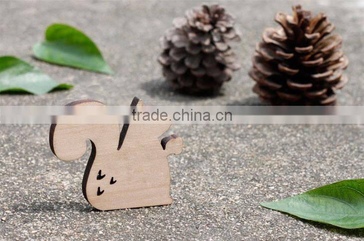 custom squirrel fridge magnet by wood