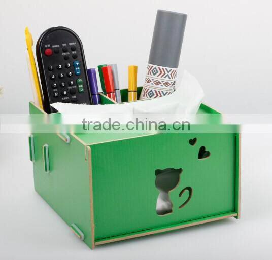 DIY Office Desk Personal Stationery Storage Organizer