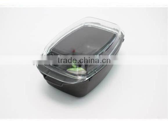 New design Hexagonal cast iron skillet with handle