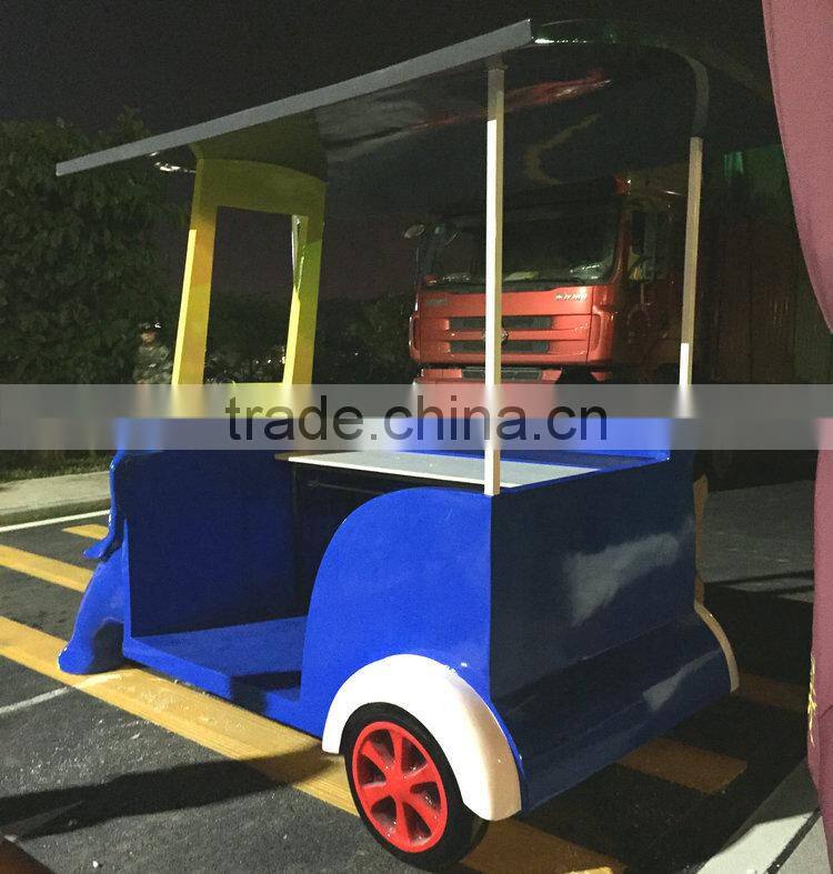Fiberglass elephant kiosk