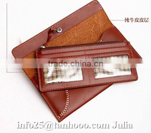 Sexy envelop leather wallet/ money clip/women folding purse