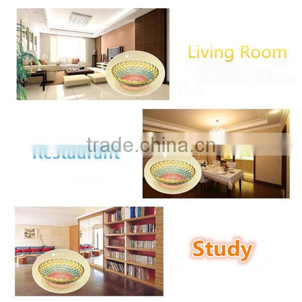 Factory price glas fruit bowl/ art glass bowl/ decorative hotel glass plate/ high quality hotel fruit/ salad /candy plate BHL-P7