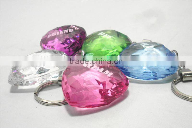 Valentine gifts Acrylic heart key rings key chain