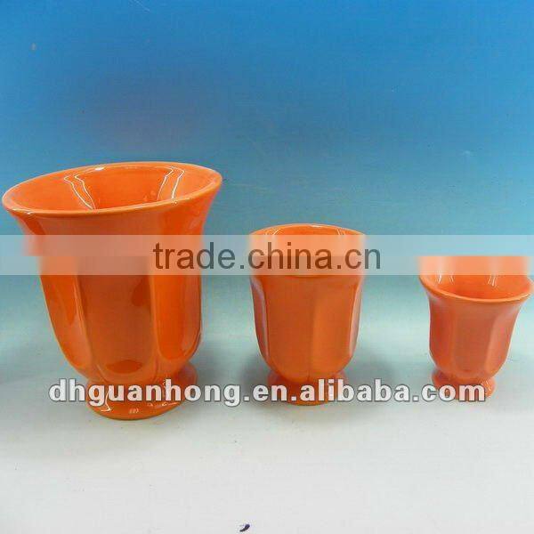 2012 new designs ceramic fresh flower pot
