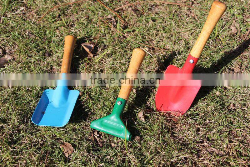 welcome BADI wooden handle mini kids garden tool set