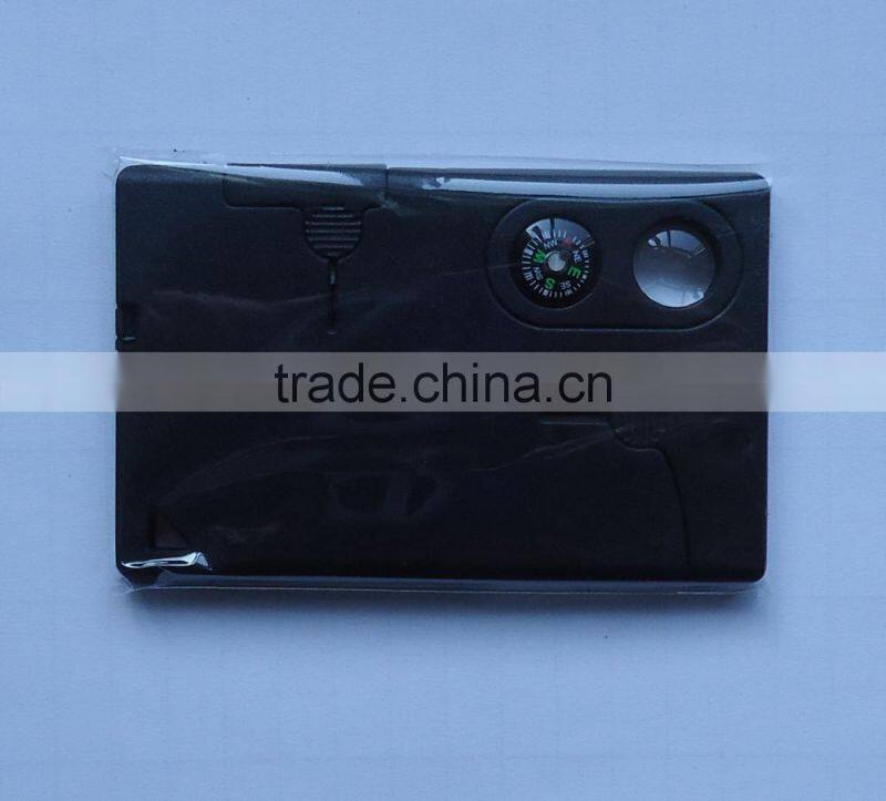 10 in 1 Survival Tools card Multi function Army knife card